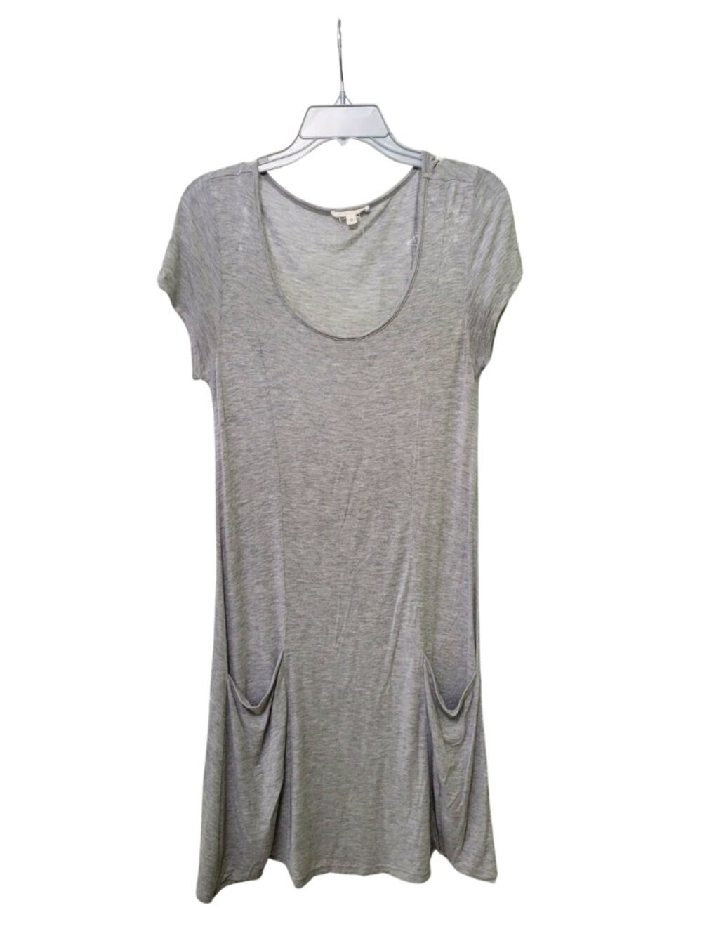 Short-Sleeve Scoop-Neck Pocket T-Shirt Dress | Small